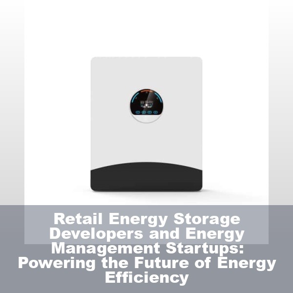 Retail Energy Storage Developers and Energy Management Startups: Powering the Future of Energy Efficiency